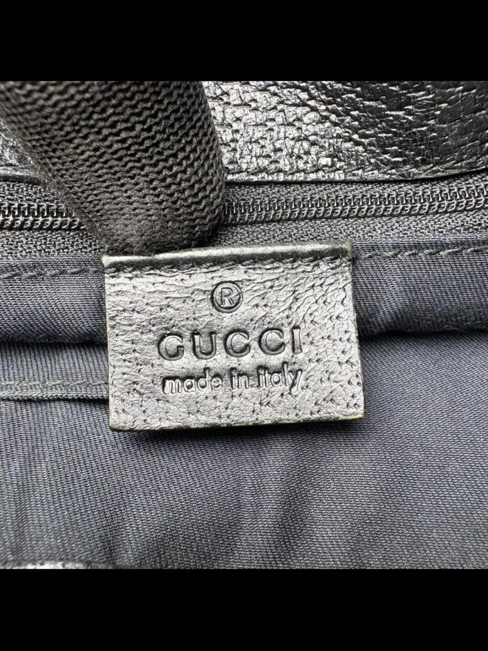 Gucci Black GG Monogram Shoulder Bag